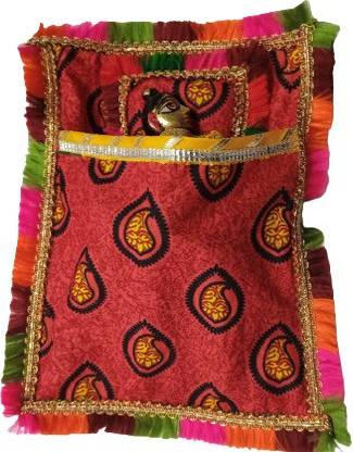 SHYAM Laddu Gopal Combo Of 4 Cotton Bistar Set/Pocket Bistar Set/Bedding Size 3 to 4 Dress