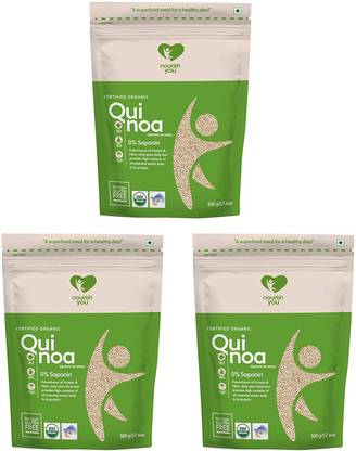 Nourish You Organic White Quinoa Seeds 1500g