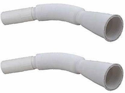 Swikaar Outlet Tube Connector Basin Down Corner (PACK OF 2 Piece) AVV3 Hose Pipe