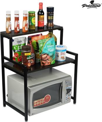 PALOMINO Containers Kitchen Rack Iron 2 Layer Microwave rack /2 Shelf Rack/Storage Rack for Kitchen ,Home ,Office