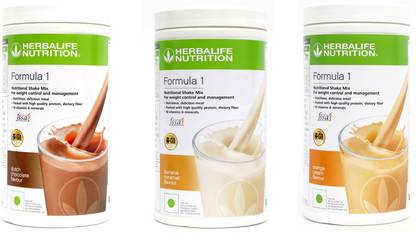 Herbalife Nutrition FORMULA 1SHAKE CHOCOLATE & BANANA & ORANGE 3 PIECESI Protein Shake