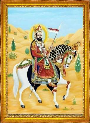 CRAFTSCORNER Baba Ramdev ji maharaj Religious Frame