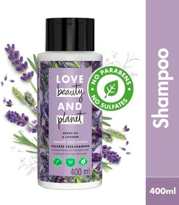 Love Beauty And Planet Argan Oil and Lavender Sulfate Free Smooth and Serene Shampoo