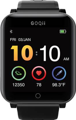 GOQii Smart Vital Fitness, Body Temp with 3 Months Health Coaching Smartwatch