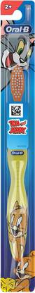 Oral-B Kids Tom & Jerry, Pack of 1, Age 2+, Easy to hold handle Extra Soft Toothbrush