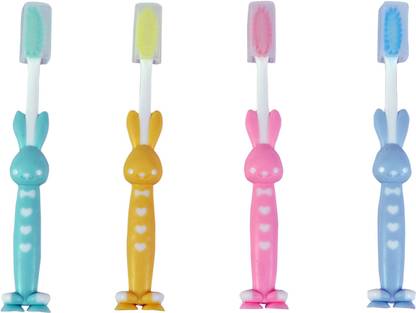 Adore Basics Rabbit Style Kids Toothbrush with safety case Extra Soft Toothbrush