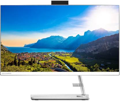 Lenovo IdeaCentre Ryzen 3 Dual Core (8 GB DDR4/512 GB SSD/Windows 11 Home/Integrated AMD Radeon Graphics/23.8 Inch Screen/24ADA6) with MS Office