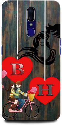 ORBIQE Back Cover for OPPO A9 1938 BH, B LOVE H, H LOVE B, B LETTER, H LETTER, BH NAME