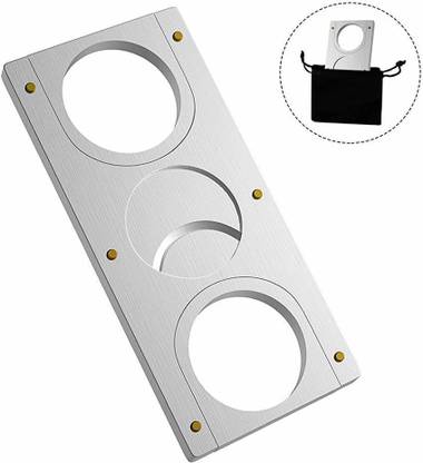 KANABEE Stainless Steel Double Blade Guillotine Scissors Cigar Cutter Suitable for Cigarettes, Cigars Wood Cutter