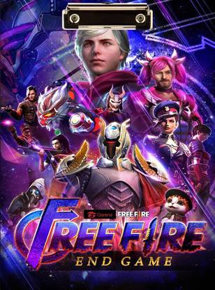 Wallpaperroll Free fire End game group Digital Reprint Clip Board Exam Pad (14x9.5 Inches)