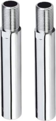Kinik CP Brass Extension Nipple(Length 6" Inch, Thread Size 3/8" Inch)(Pack of 2)… Faucet Line