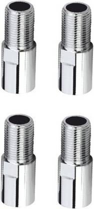 Kinik CP Brass Extension Nipple(Length 2" Inch, Thread Size 1/2" Inch)(Pack of 4) Faucet Line