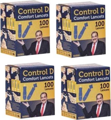 Control D Blood Lancets Pack of 400 Sterile Comfort Lancets Glucometer Lancets