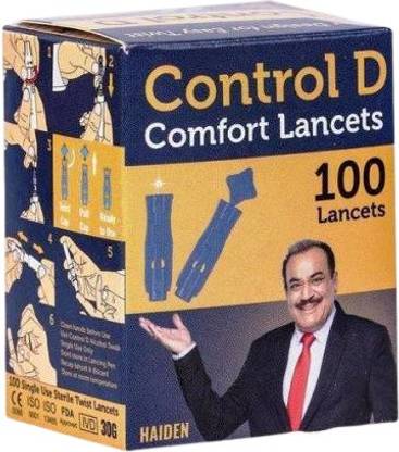 Control D Comfort Lancets 100 Sterile Comfort Lancets Glucometer Lancets
