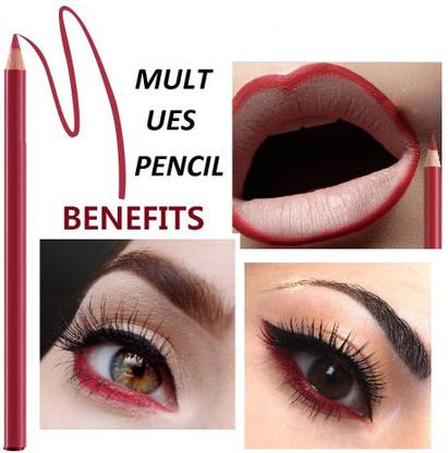 SEUNG Red eyeliner & lipliner Waterproof Pigmented Dual Use Pencil