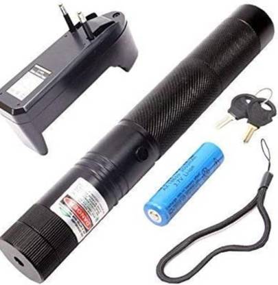 ITM TRADERS Rechargeable Green Laser Pointer Light with Charger, Battery and Lock Key