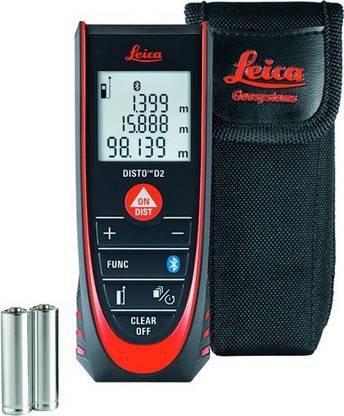 Leica Disto D2 Laser Distance Meter 100m Range Non-magnetic Engineer's Precision Level
