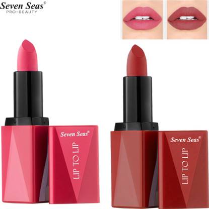 Seven Seas Lipstick Combo Lip To Lip Matte Lipstick High Coverage