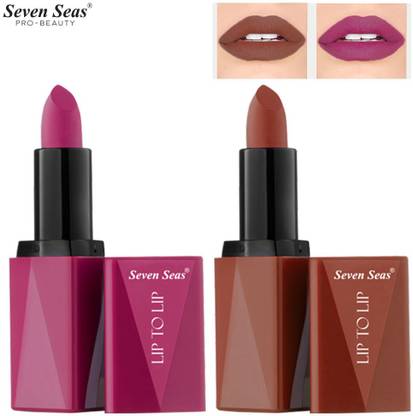 Seven Seas Lipstick Combo Lip To Lip Matte Lipstick High Coverage