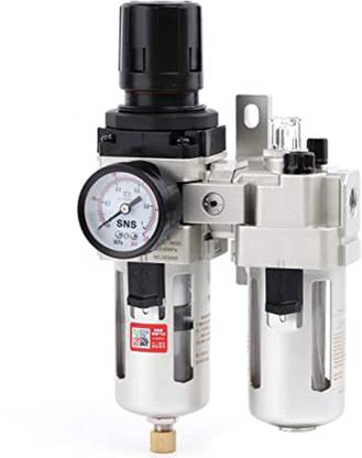 HOSEMART FRL 1/4 Inch Pneumatic Filter Regulator Lubricator Test Indicator