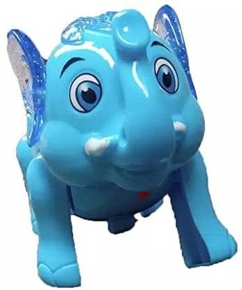 mega shine Clever Elephant Toy with Light and Sound.(Assorted Color)