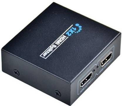 COAX HDMI Splitter 1 in 2 Port Out of Full HD Support 1080 P 4k & 2k (4, Black) Media Streaming Device