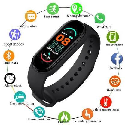 Y2H Enterprises M6 smart watch with pedometer and multifunctional design Smartwatch