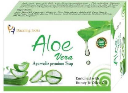 Dazzling looks Alovera skin whitening soap pack of 1