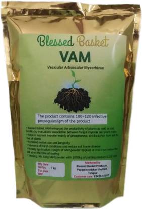 blessedbasket VAM (1kg) (vesicular arbuscular mycorrhiza) biofertilizer for plants Fertilizer