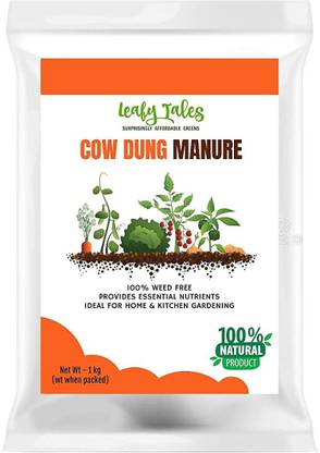 Leafy Tales Cow Dung Manure - 1 kg Manure