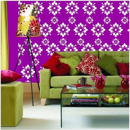 Kayra Decor for Home Wall Decoration Suitable for Room Decor and Craft (16 x 24-IN) KHSNT174 Swirl Design Wall Design Stencils (Size: 16" X 24") Beautiful Wall Stencil