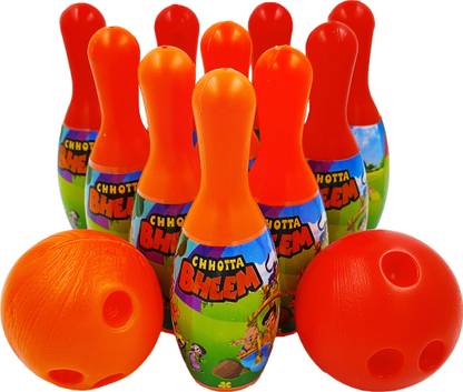 Humaira Bowling Game Set Toy with 10 Pins, 2 Balls Sports Toy Game for Kids Bowling