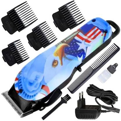 Wwcom Professional Rechargeable Cordless & Waterproof Beard Mustache Hair Clipper Body Groomer 120 min  Runtime 4 Length Settings