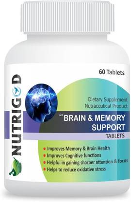 NUTRIGOD BRAIN AND MEMORY SUPPORT TABLETS