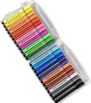 Onyx 24 Color Art Marker Pen, Watercolor Pen, Triangle Washable Children's Color Set