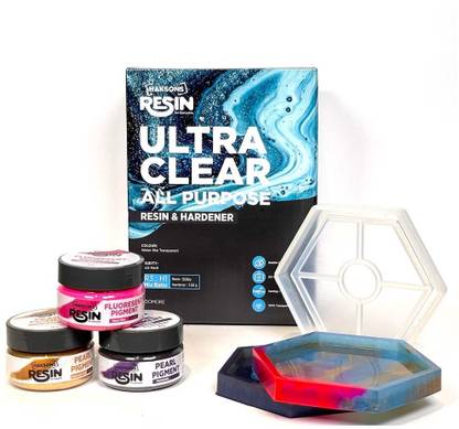 Haksons Beginner Friendly DIY Resin Art Coaster Kit - Make 8+ Coasters