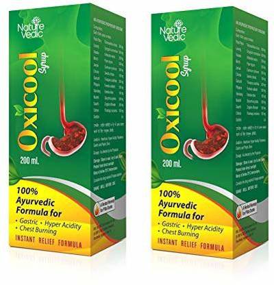 Nature Vedic Oxicool Syrup-Relief Gastric, Hyper Acidity, Chest Burning 200ml