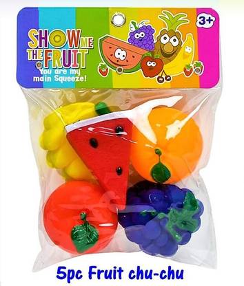 Divykri The Fruit Baby Rings Little New Born Baby Toy Kids Colorful Fruits Chu chu