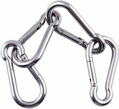 FONDLE Snap Hooks, Metal Heavy Duty Pet Buckle, Key Chain for Linking Dog Leash Locking Carabiner