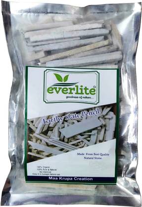 everlite 250gm white natural stone slate pencil for eating & writing slate pen writing and eating slate pencil