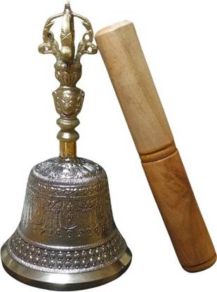 Pranakart OM Bell | Tibetan Bell | VASTU Bell Brass Pooja Bell