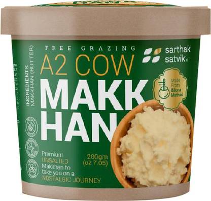 Sarthak Satvik A2 Cow's Makkhan made with Traditional Bilona Method Bulk Pack