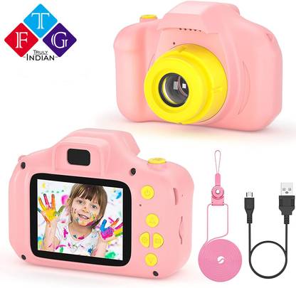 TFG Full HD 1080P Mini Digital Camera With 2-inch Display Screen Toy For Kids Security Camera