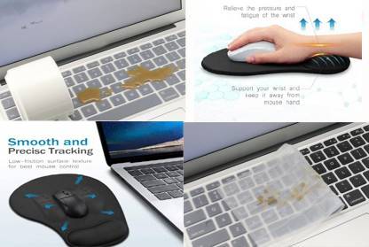 miup Laptop Keyboard Skin with Ergonomically Designed Non-Slip Mouse Pad Keyboard Keyboard Skin