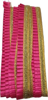 Amber Traders DESIGNER FRILL Lace & Border{FRILL} (4-5 Inch Width)Length 9 Metre Lace Reel