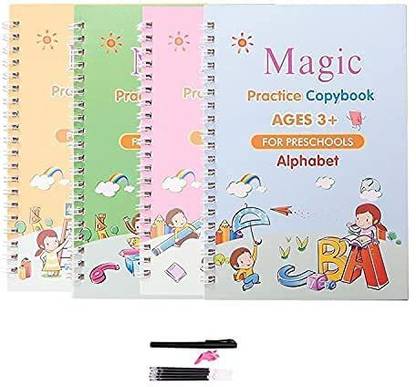 PUHBRHY Magic Calligraphy Copybook Set Practical Writing Tool Simple Hand lettering Theme,  Scrapbook Kit