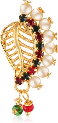 VIVASTRI Cubic Zirconia Gold-plated Plated Alloy Nose Stud