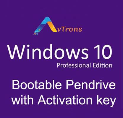 avtrons windows 10 Pro 64 bit with Bootable Pendrive Activation key 32bit/64bit _GPT_UEFI(non CSM)