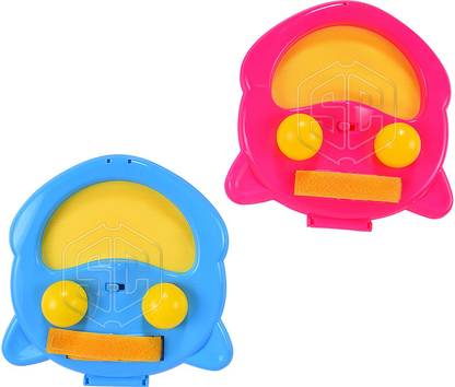 Smartcraft Catch Ball Game, Magic Ball Game with Two Racket, Four Balls For Kids