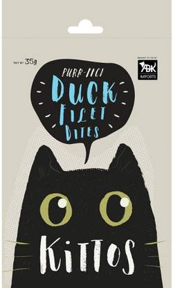 Kittos Duck Filet Bites Cat Treats - (35gx3) Duck Cat Treat